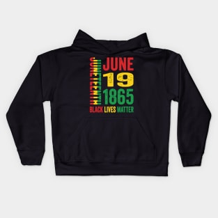 Happy juneteenth Is My Independence Day Kids Hoodie